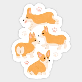 Cute Corgis Sticker